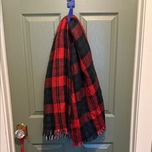 Apt. 9 Red and Black Checkered Scarf